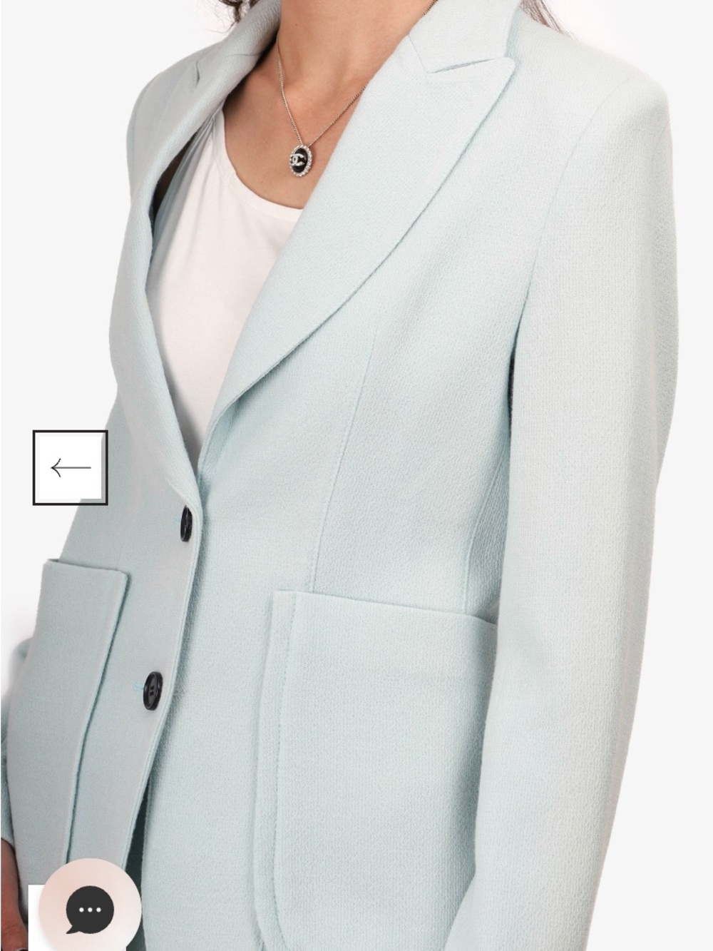 Smythe Baby Pale Blue Textured Tailored Blazer